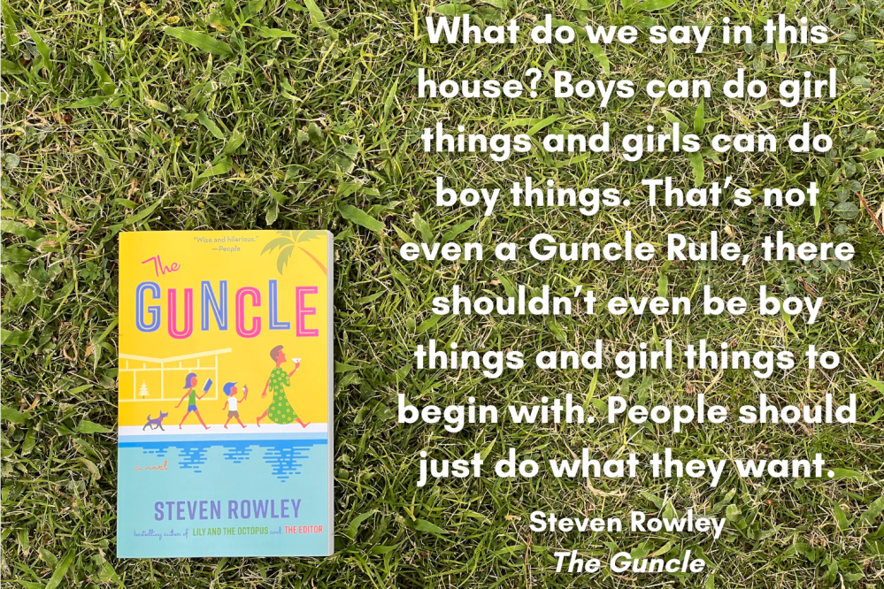 Image of the Guncle with quote.